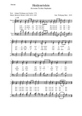 Heidenröslein by Heinrich Werner sheet music on wolfgangmarx.musicaneo.com